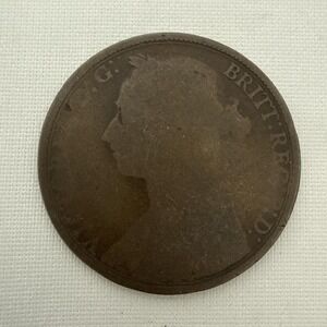 1889 VICTORIA D:G: BRITT‎ REG: F:D: One Penny Coin